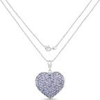 4.86 Carat Genuine Tanzanite .925 Sterling Silver Pendant