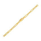 14K Yellow Gold Lite Paperclip Anklet (3.2mm)