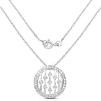 0.53 Carat Genuine White Diamond .925 Sterling Silver Pendant