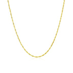 14k Yellow Gold Singapore Chain 1.0mm