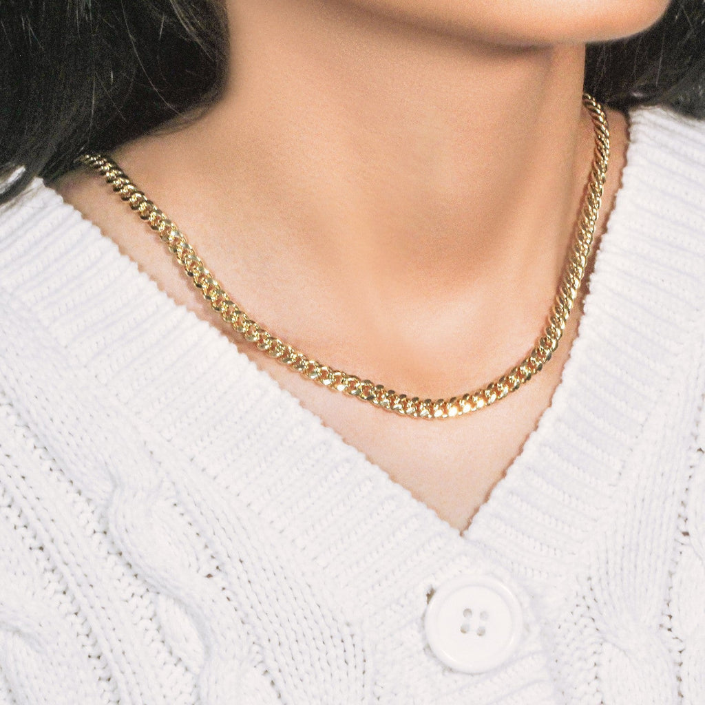 10k Yellow Gold Semi-Solid Miami Cuban Chain (5.00 mm)