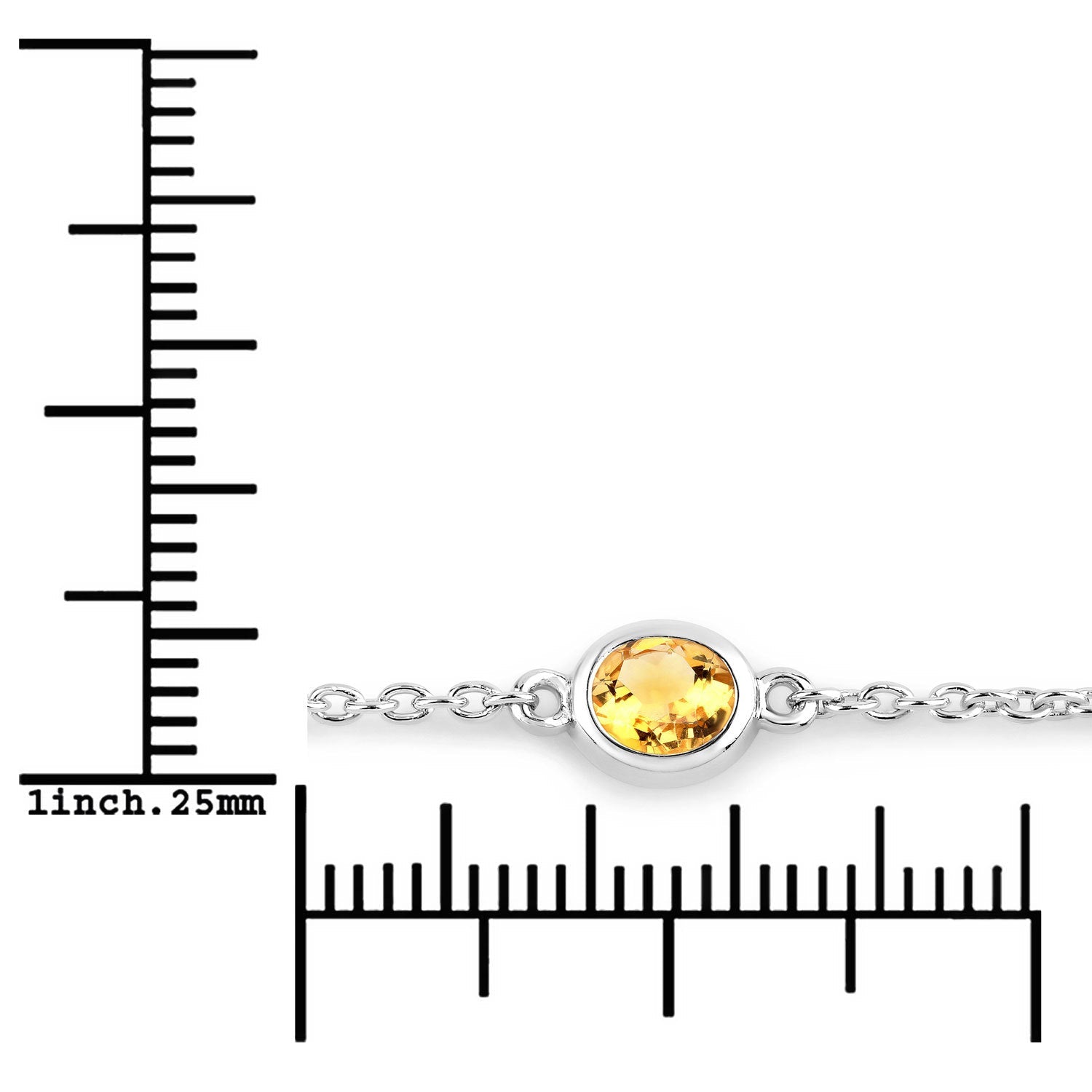 1.83 Carat Genuine Multi-Stone .925 Sterling Silver Bracelet