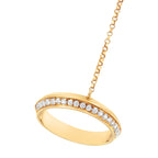 14K Yellow Gold 1/4 Carat Total Weight Diamond Ring and Bracelet Hand Chain (G-H Color, SI1-SI2 Clarity) - 7"