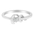 10K White Gold Diamond Promise Ring (1/10 Cttw, H-I Color, SI2-I1 Clarity) - Size 6