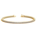 Lab Grown Round Diamond Tennis Bracelet in 14k Yellow Gold (3 cctw F/G VS2/SI1)