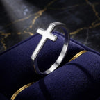 925 Sterling Silver Oxidized 1.7mm Ring for Women - Size 6.0