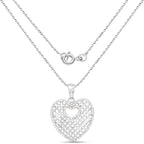 0.52 Carat Genuine White Diamond .925 Sterling Silver Pendant