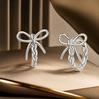 925 Sterling Silver Earrings with White Gold Plating for Women