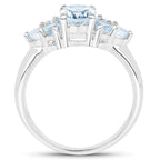 2.32 Carat Genuine Blue Topaz .925 Sterling Silver Ring