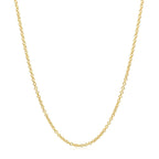 14k Yellow Gold Round Cable Link Chain 1.5mm