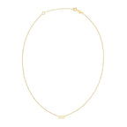14K Yellow Gold Aquarius Necklace