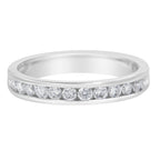14K White Gold 1/2 cttw Diamond Band Ring (I-J Color, I2-I3 Clarity) - Size 7