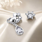 S925 Sterling Silver Earrings with Oxidized Finish and Pavé Setting CZ
