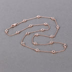 1.62 Carat Genuine Morganite .925 Sterling Silver Necklace