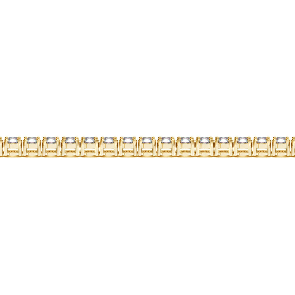Lab Grown Round Diamond Tennis Bracelet in 14k Yellow Gold (10 cctw F/G VS2/SI1)