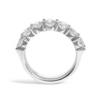 14K White Gold 2. 0 Cttw Diamond 7 Stone Band Ring