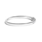 14K White Gold 1/10 Cttw Diamond 7 Stone Band Ring