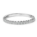 14K White Gold 1/4 Cttw Round Diamond Prong Set Wedding Band
