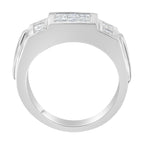 Men's 14K White Gold Diamond Cluster Ring (2 cttw, G-H Color, SI1-SI2 Clarity)