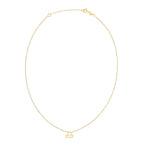 14K Yellow Gold Libra Necklace