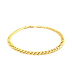 10k Yellow Gold Miami Cuban Semi-Solid Bracelet (4.50 mm)