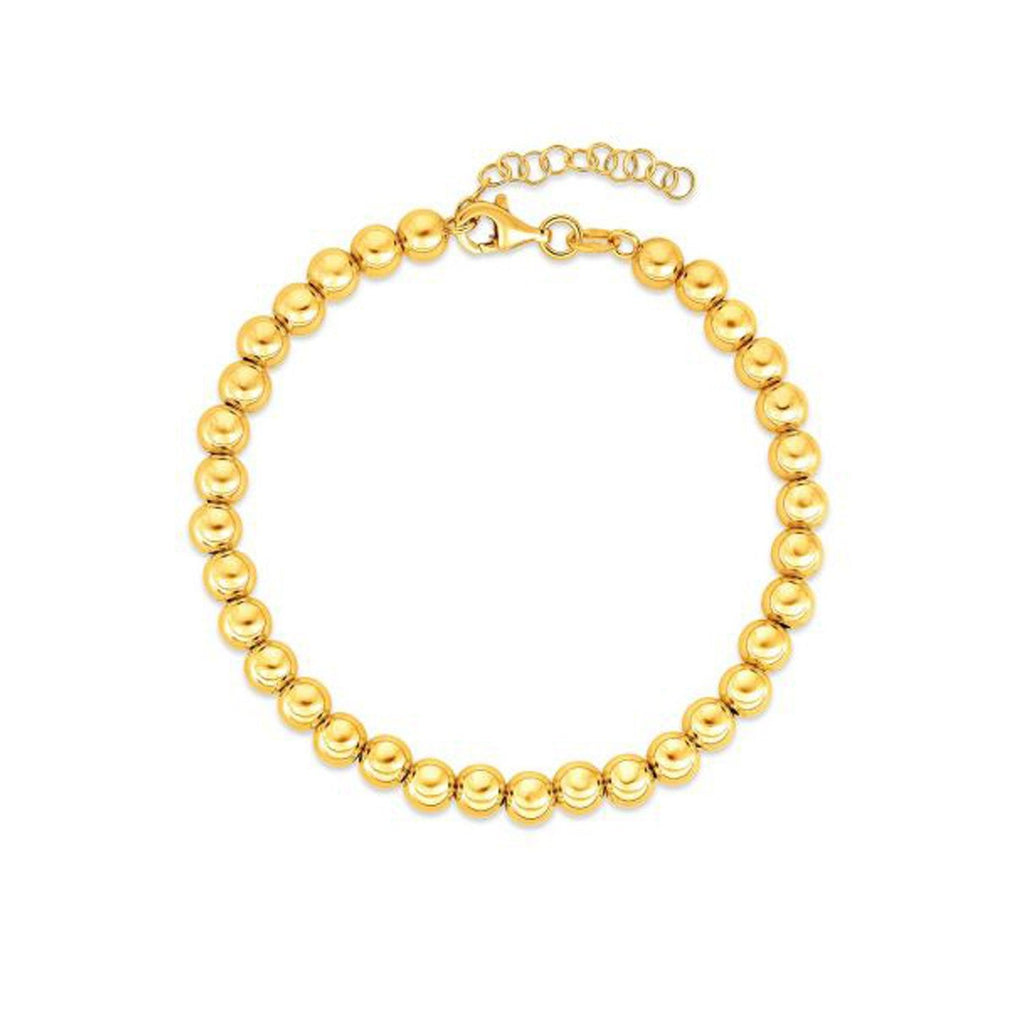 14k Yellow Gold Bead Chain Necklace (5mm)