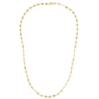14k Yellow Gold Necklace with Polished Circles