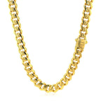 14k Yellow Gold Polished Miami Cuban Chain Necklace