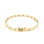 14k Yellow Gold Greek Fret Design Fancy Bracelet