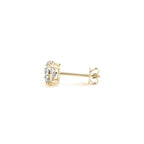 2 cttw Certified IGI Lab Grown Round Diamond Stud Earrings 14k Yellow Gold (G/VS2)