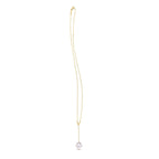 14k Yellow Gold Tesoro Pearl Lariat Necklace