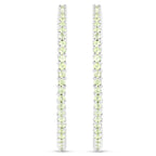 3.50 Carat Genuine Peridot .925 Sterling Silver Earrings