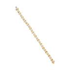 10k Yellow Gold Plated .925 Sterling Silver 2.00 Cttw Round-Cut Diamond Link 7" Bracelet (H-I Color, I2-I3 Clarity)