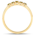 0.46 Carat Genuine Yellow Diamond 14K Yellow Gold Ring (I1-I2)