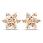 1.98 Carat Genuine Morganite 10K Rose Gold Earrings