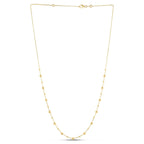 14k Yellow Gold Bead Necklace