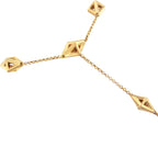 14K Yellow Gold 1/4 Carat Total Weight Diamond Ring and Bracelet Hand Chain (G-H Color, SI1-SI2 Clarity) - 7"