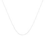 Solid 10K Yellow Gold 0.5mm Slim and Dainty Unisex 18" Rope Chain Necklace