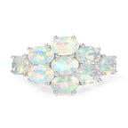 2.16 Carat Genuine Ethiopian Opal .925 Sterling Silver Ring