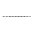 14k White Gold 2 1/4 Cttw Champagne Diamond Bar Link 7" Bracelet (Champagne Color, I1-I2 Clarity)