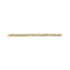 10K Yellow Gold 2.0 Cttw Diamond S-Link Twist Design Link Bracelet