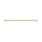 10k Yellow Gold Plated .925 Sterling Silver 2.00 Cttw Round-Cut Diamond Link 7" Bracelet (H-I Color, I2-I3 Clarity)