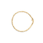14K Yellow Gold 1.00 Cttw Baguette Diamond Channel Link Bracelet