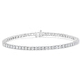 IGI Certified 5.0 Cttw Cut Diamond 14K White Gold Classic 7" Tennis Bracelet (H-I Color, I1-I2 Clarity)
