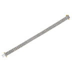 IGI Certified 14K Yellow Gold Plated Sterling Silver 10.0 Cttw Diamond 4 Row Tennis Bracelet