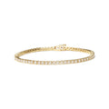 14K Yellow Gold 6.0 Cttw Classic 4-Prong Set Round Brilliant Cut Diamond Tennis Bracelet (K-L Color, VS2-SI1 Clarity) - 7.25"