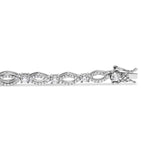 10K White Gold 3.00 Cttw Diamond Link Bracelet
