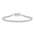 14K White Gold 6.00 Cttw Lab Grown Diamond Classic Tennis Bracelet - 7.25"