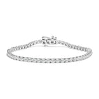 14K White Gold 6.00 Cttw Lab Grown Diamond Classic Tennis Bracelet  - 7.25"