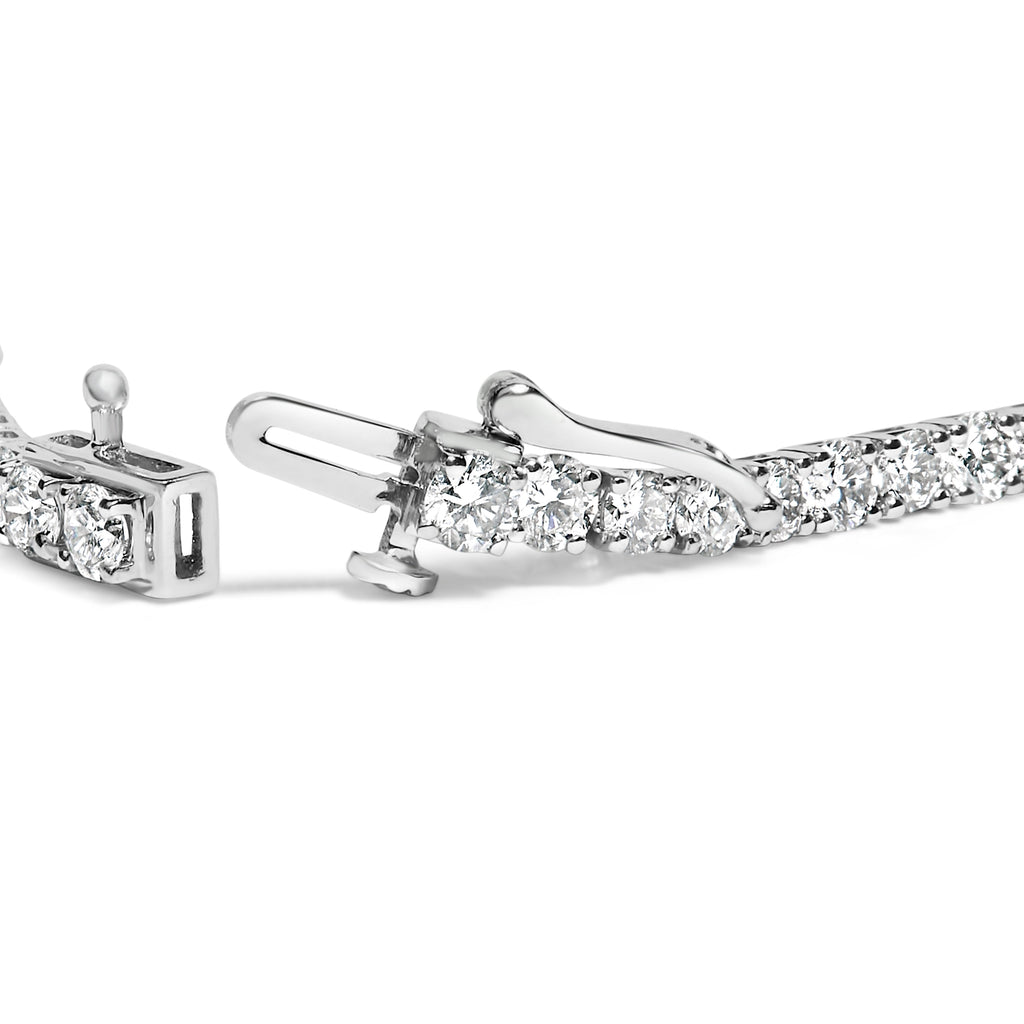 14K White Gold 6.00 Cttw Lab Grown Diamond Classic Tennis Bracelet - 7.25"